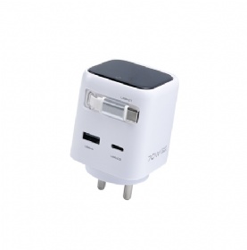 70W Display GaN Charger with Retractable Cable