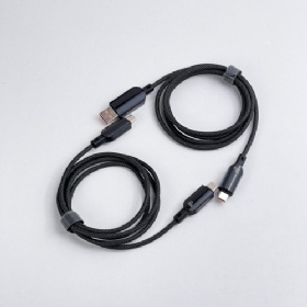 Braided cable 60W Type-c Fast Charging Cable With Realtime Display