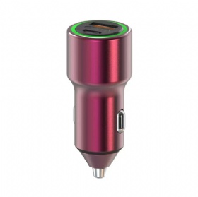 55W A+C Zinc Car Charger For iPhone Fast Charging